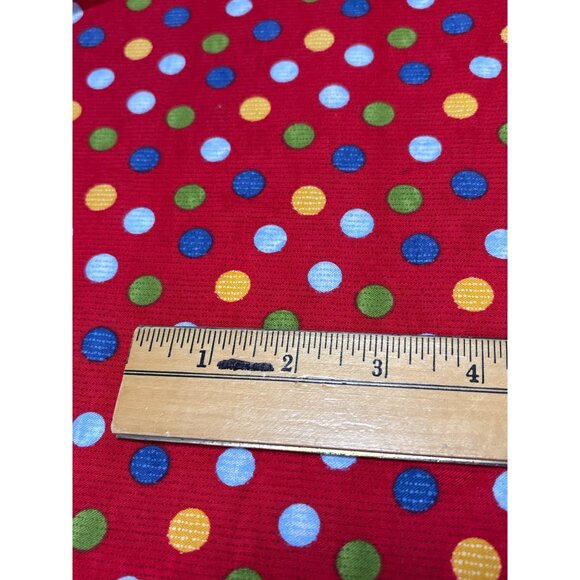 Red Polka Dot Cotton Fabric 1/2 yard x 40" Colorful Pattern Quilting Crafting Su - Picture 2 of 5